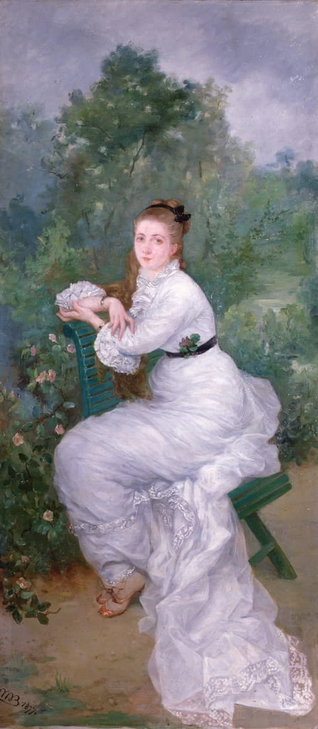 Louise in giardino, 1877